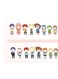 Printed Wall Sticker Multicolour 20cm