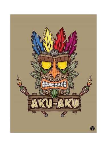 Printed Wall Sticker Multicolour 20cm
