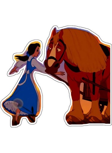 Disney Character Printed Wall Sticker Multicolour