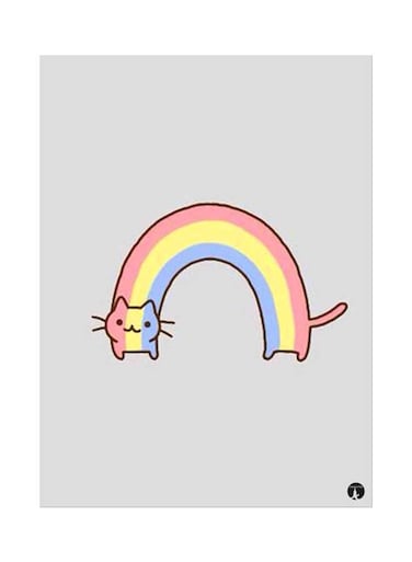 Printed Wall Sticker Multicolour 20cm