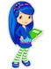 Girl Design Decorative Wall Sticker Multicolour