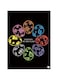 Printed Wall Sticker Multicolour 20cm