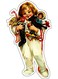 Cartoon Printed Decorative Wall Sticker Multicolour