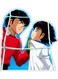 Anime Characters Decorative Wall Sticker Multicolour