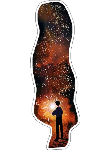 Boy Printed Wall Sticker Multicolour