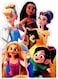 Disney Characters Printed Wall Sticker Multicolour