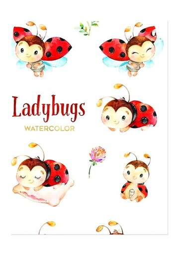 Printed Wall Sticker Multicolour 20cm