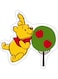 Winnie The Pooh Design Decorative Wall Sticker Multicolour