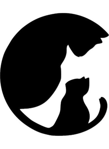 Decorative Wall Sticker Black 20cm