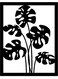 Decorative Wall Sticker Black 20cm