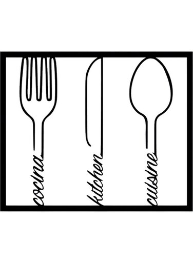 Decorative Wall Sticker Black 20cm