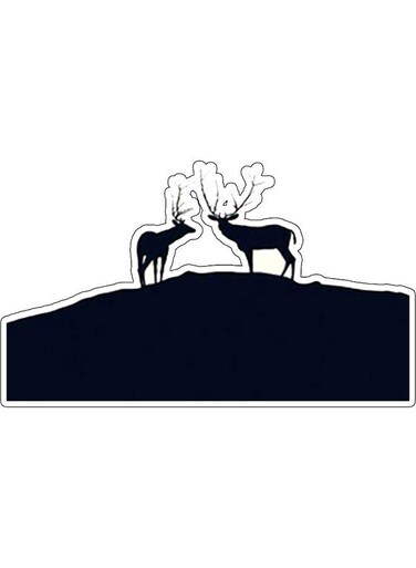 Animal Printed Decorative Wall Sticker Blue