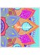 Decorative Wall Sticker Multicolour 10x10cm