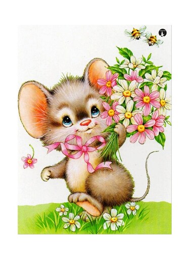 Printed Wall Sticker Multicolour 20cm