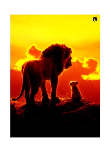 Printed Wall Sticker Multicolour 20cm