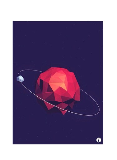 Printed Wall Sticker Multicolour 20cm