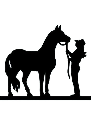 Decorative Wall Sticker Black 20cm