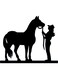 Decorative Wall Sticker Black 20cm