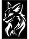 Decorative Wall Sticker Black 20cm