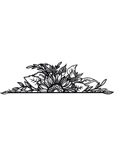 Decorative Wall Sticker Black 20cm