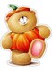 Bear Design Decorative Wall Sticker Multicolour