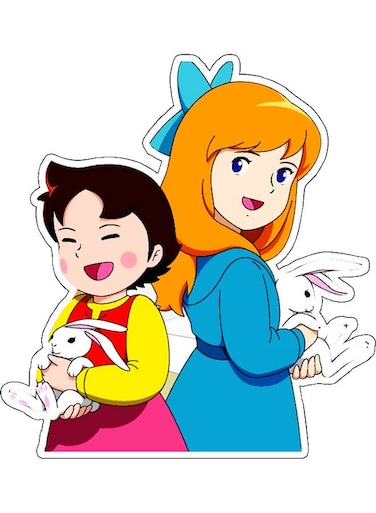 Cute Character Printed Wall Sticker Multicolour