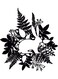 Decorative Wall Sticker Black 20cm