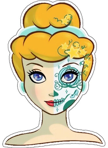 Cute Character Printed Wall Sticker Multicolour