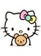 Kitty Printed Decorative Wall Sticker Multicolour