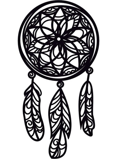 Decorative Wall Sticker Black 20cm