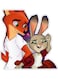 Fictional Character Printed Wall Sticker Multicolour