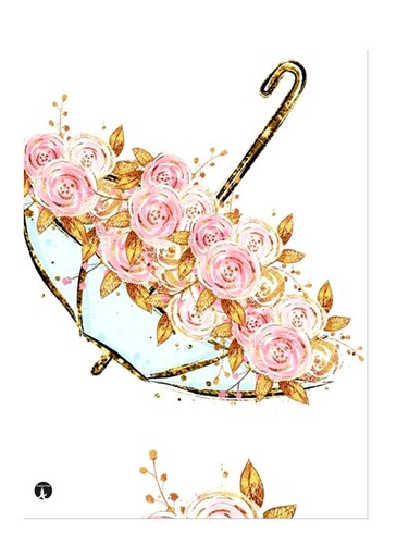 Printed Wall Sticker Multicolour 20cm