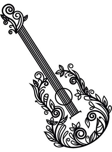 Decorative Wall Sticker Black 20cm