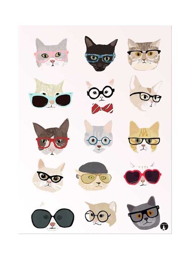 Printed Wall Sticker Multicolour 20cm