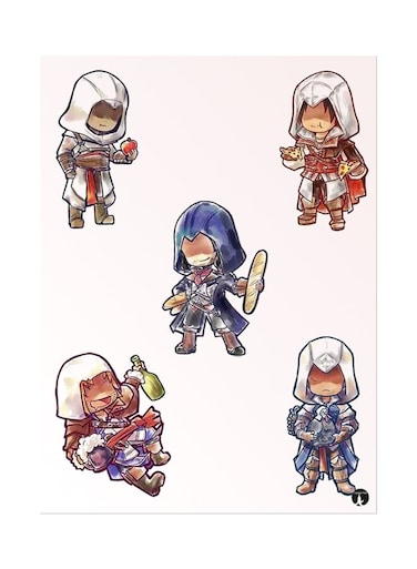 Printed Wall Sticker Multicolour 20cm