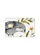 PRINTED BANK CARD STICKER Beautiful Grey Birds Drawing With Plants