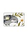 PRINTED BANK CARD STICKER Beautiful Grey Birds Drawing With Plants
