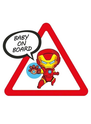 Superhero Baby On Board Car Sticker