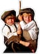 Cute Boys Printed Wall Sticker Multicolour
