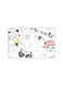 PRINTED BANK CARD STICKER Cute Cats Drawing With Glasses