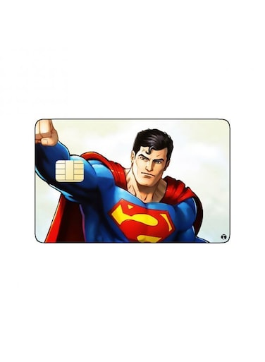PRINTED BANK CARD STICKER Animation Superman By Dc