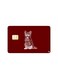 PRINTED BANK CARD STICKER Aesthetic Cat Drawing