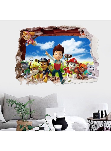 Decorative Want Want Meritorious Wall Sticker Multicolour 70x50cm