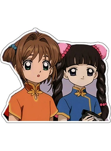 Anime Characters Decorative Wall Sticker Multicolour