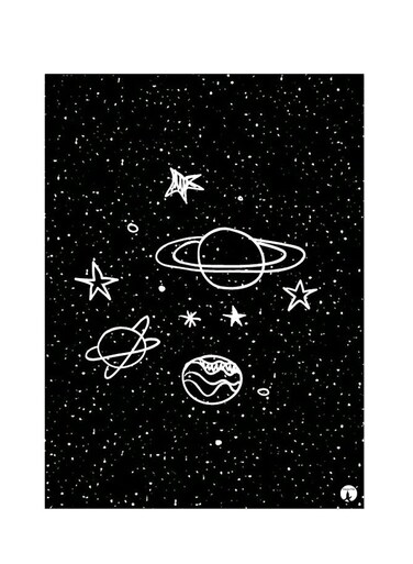 Printed Wall Sticker Multicolour 20cm