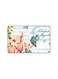 PRINTED BANK CARD STICKER Beautiful Pink Flowers Drawing With Birds