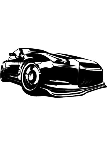 Decorative Wall Sticker Black 20cm
