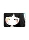 PRINTED BANK CARD STICKER Cute Girl Drawing With Watermelon