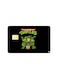 PRINTED BANK CARD STICKER Animation Mutant Ninja Turtles
