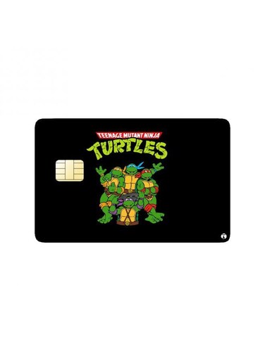 PRINTED BANK CARD STICKER Animation Mutant Ninja Turtles